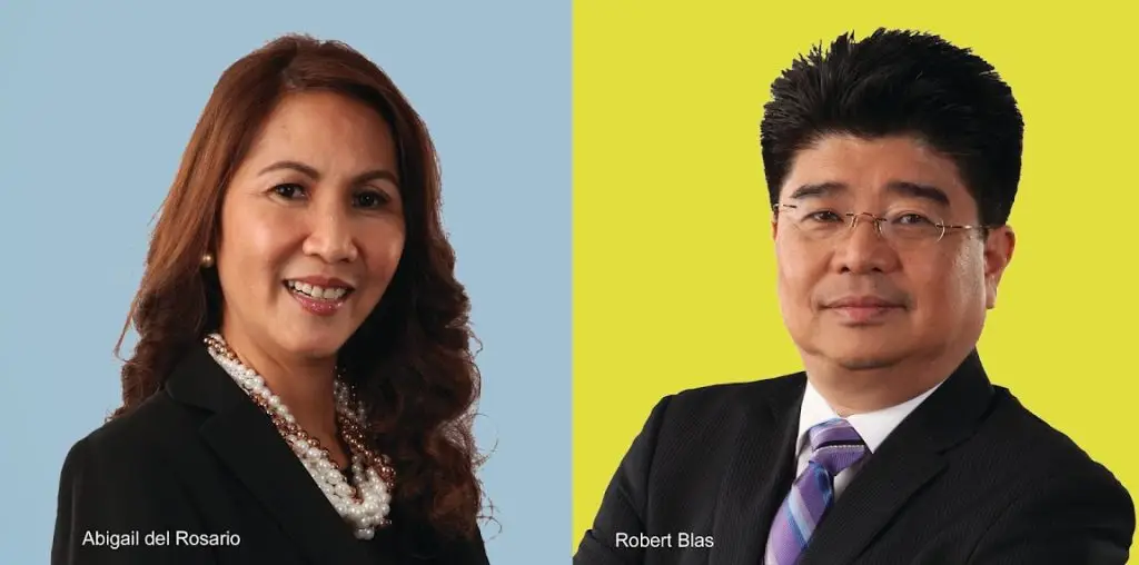 abigail del rosario and robert blas, bancnet board of directors for term 2013-2014