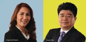 abigail del rosario and robert blas, bancnet board of directors for term 2013-2014