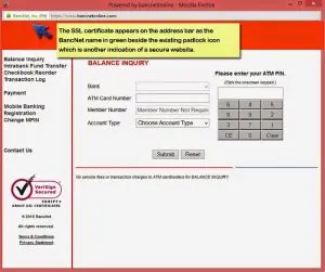 new security feature on bancnet online