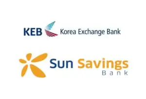 korea exchange bank and sun savings bank logos, trusted partners of bancnet