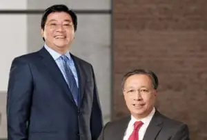 bancnet chairman nestor v. tan and president fabian s. dee for the 2024-2025 term.